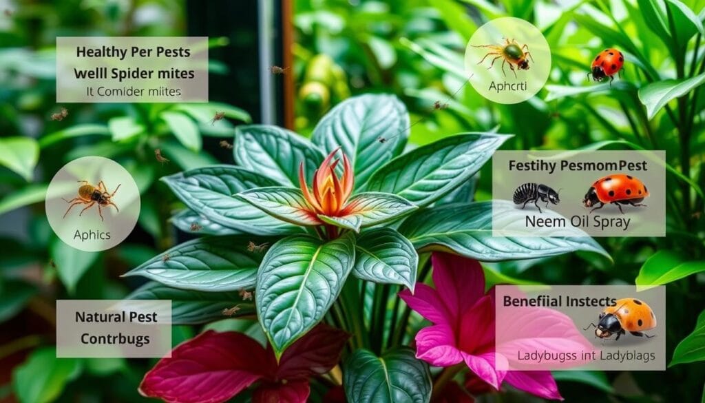 Peacock plant pest control