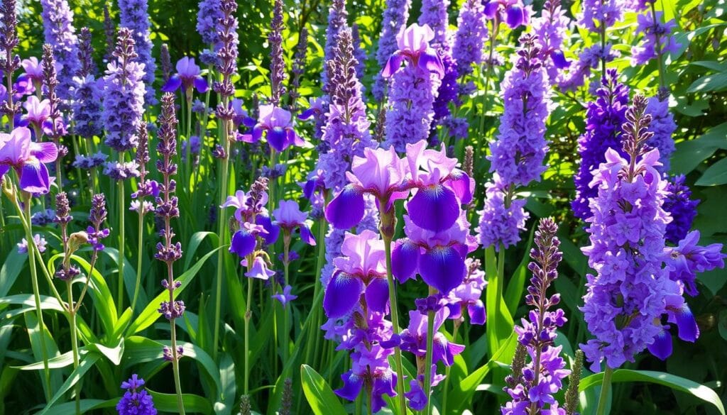 Seasonal purple blooms