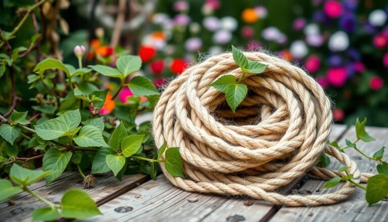 Using Twine for Supporting Climbing Plants