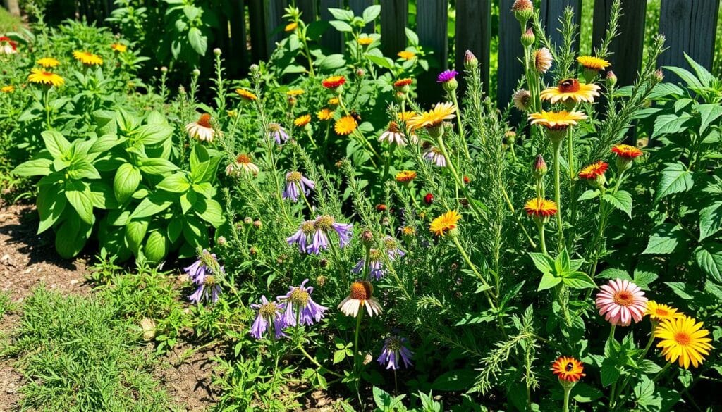 organic herb garden